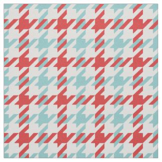 Plaid Pattern Design, Red And Turquoise, Houndstooth Pattern, Weaving Patterns, Eco Friendly Fabric, Pattern Fabric, Fabric Pattern, Red Fabric, Check Pattern