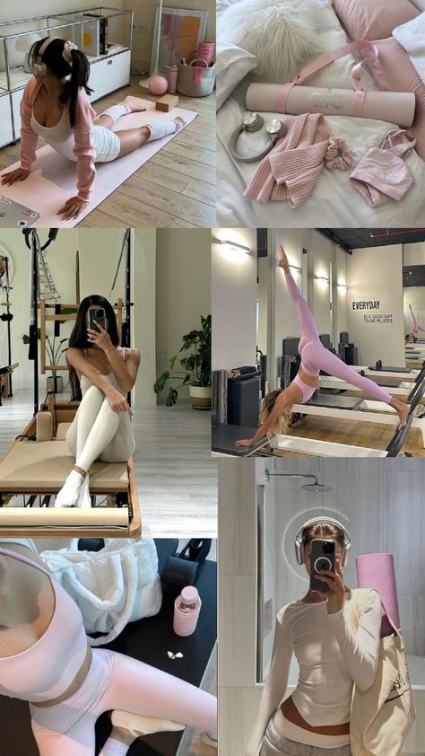 Pilates Workout Vision Board, Pilates Mum Aesthetic, Gym Working Out, Pilates Workout Asethic, Pilates Girlies Aesthetic, Body Goals Vision Board Summer Hip Dips, Paloties Princess, Aesthetic Working Out, Vision Board Pilates Aesthetic