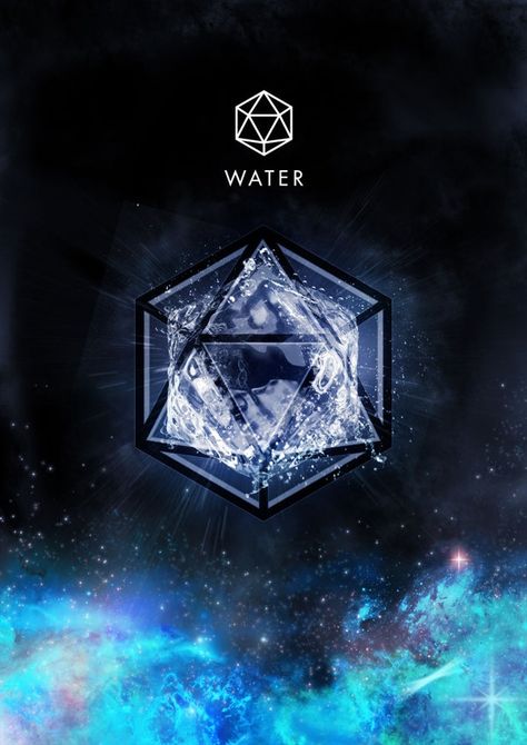 Sacred Geometry: Icosahedron - Water Sacred Geometric Symbols, Geometric Symbols, Sacred Geometric, Platonic Solid, Water Logo, 5 Elements, Water Element, Arte Fantasy, Flower Of Life