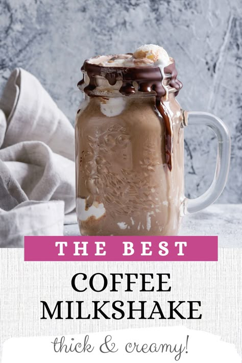 Copycat Milkshake Recipes, Coffee With Ice Cream Recipes, Ninja Milkshake Recipe, Easy Milkshake Recipe 3 Ingredients, Ice Cream Shakes Milkshakes, Milk Shakes Recipes, Milkshake Recipe Vanilla, Milkshake Recipe With Ice Cream, Iced Coffee Shake