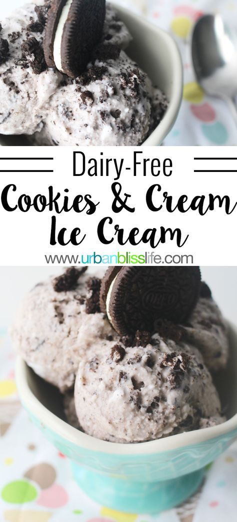 Lactose Free Ice Cream, Kitchen Aid Ice Cream, Non Dairy Ice Cream, Cookies And Cream Ice Cream, Dairy Free Desserts, Cookie Sandwich, Dairy Free Cookies, Ice Cream Maker Recipes, Dairy Free Ice Cream