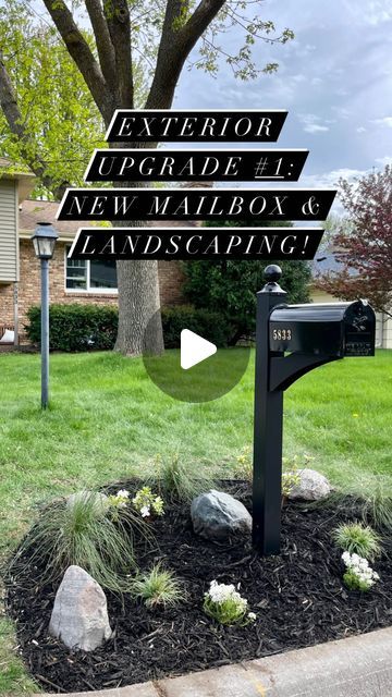 Laura Sima // Sima Spaces on Instagram: "Mailbox Before & After 📫 It’s the summer of exterior projects, and I’m starting with the front of our home! One step at a time, I’m working on improving our home’s curb appeal. Project #1 was giving our mailbox a makeover. It took me about 5 hours from start to finish to remove the old one, install a new one, and landscape around it. Pretty nice upgrade if I say so myself! 🙌  Tutorial coming soon! And I have plenty of additional projects planned, so make sure to follow along!   ⭐️Sources are on my @shop.ltk page (@simaspaces)  #mailboxupgrade #mailbox #landscaping #curbappeal #landscapingideas #mailboxscapes #diy #idiyedthat #diyprojects #diyhomeprojects #youcandoit #diyideas #curbappealmatters #curbappealideas" Landscaping Around Mailbox Ideas, Mailbox Landscaping, Outdoor Decor Ideas, One Step At A Time, Project Plans, Old Ones, 5 Hours, Yard Landscaping, Front Yard Landscaping