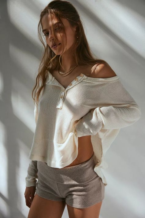 Out From Under Slouchy Waffle Knit Long Sleeve Tee | Urban Outfitters Waffle Knit Long Sleeve, Fashion Mistakes, Knit Long Sleeve, Cute Everyday Outfits, Comfy Outfits, Waffle Knit, Cute Casual Outfits, Long Sleeve Tee, Everyday Outfits