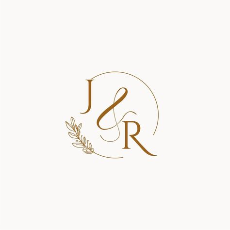 JR initial wedding monogram logo Paradise Wedding Theme, Wedding Invitation Logo, Bird Of Paradise Wedding, Wedding Initials Logo, Wedding Design Board, Letter Combination, Wedding Planner Logo, J Tattoo, Wedding Card Frames