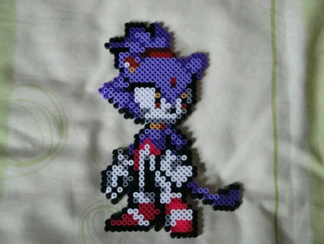 Blaze The Cat, Perler Creations, Pixel Beads, Perler Art, Perler Bead Templates, Perler Crafts, Diy Perler Bead Crafts, Bead Sprite, Hama Beads Patterns