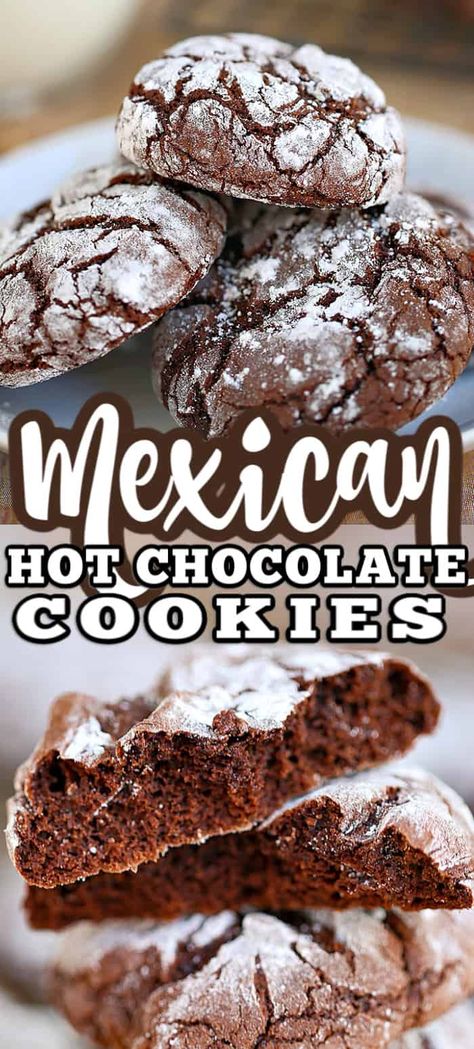 Cayane Pepper Recipes, Crockpot Vegan, Basil Tofu, Chocolate Snickerdoodles, Mexican Hot Chocolate Cookies, 2 Ingredient Cookies, Advent Bags, Chocolate Abuelita, Mexican Desserts