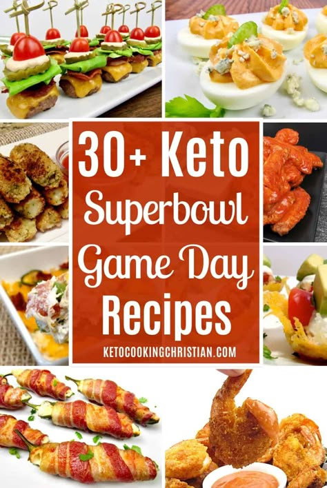 30+ Keto Superbowl / Game Day Recipes Looking for some recipe ideas for your Superbowl party or next game day? Your guests will love these tasty recipes, whether they're following a Keto or Low Carb diet or not! #ketosuperbowl #ketogamedayrecipe #ketopartyappetizers Easy Bbq Chicken, Superbowl Game, Super Bowl Recipes, Keto Appetizers, Easy Guacamole, Keto Friendly Desserts, Game Day Recipes, Lchf Recipes, Food Plan