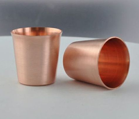 COPPER SHOT " GLASS " Copper Mug, Copper Cups, Lighting Bathroom, Shot Glass Set, Copper Rose, Moscow Mule, Bathroom Hardware, Copper Brass, Kitchen Remodeling