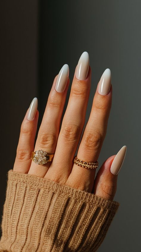 Elevate your nail game with these stunning beige ombre nails that exude elegance and grace! The soft gradient from a warm beige to a lighter hue creates a dreamy effect, perfect for any occasion. Whether you’re attending a wedding, going to the office, or enjoying a night out, this chic design offers a refined touch without being over-the-top. Pair it with delicate gold accents for added sophistication or wear it solo for a minimalist appeal.✨🌿 #ElegantNails #BeigeOmbre #NailArt Ombre Beige Nails, Tan Ombré Nails, September Ombre Nails, Ombre Nails Beige, Tan Ombre Nails, Beige Ombre Nails, Nails Timeless, Light Brown Ombre, Beige Nails Design