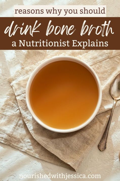 Bone broth is a natural, nutrient-dense superfood that promotes holistic health. Loaded with collagen, protein, and vital nutrients, it offers skin benefits, joint support, gut health improvements, and immune strength. A nutritionist shares why bone broth is a key part of a healthy lifestyle and the best choice for those seeking nourishment, vitality, and holistic wellness. Discover how it supports your health with every sip. Bone Broth For Health, Morning Bone Broth Recipe, Is Bone Broth Good For You, Best Bone Broth For Gut Health, Bone Broth Detox Plan, Bone Broth Add Ins, 3 Day Bone Broth Fast, Morning Bone Broth, Benefits Of Chicken Bone Broth