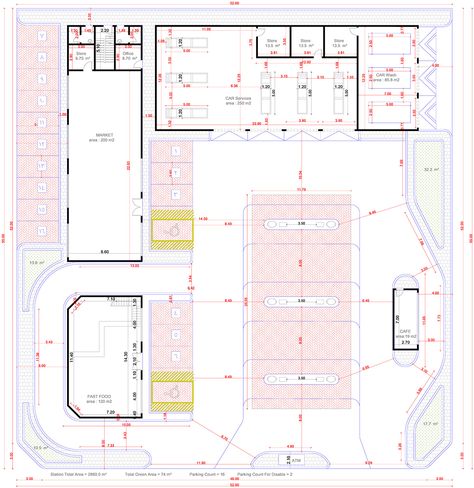 El morsalat Petrol Station on Behance Gasoline Station Floor Plan, Gas Station Floor Plan, Petrol Pump Design Plan, Filling Station Design Plan, Fuel Station Design Plan, Gas Station Design Architecture, Petrol Station Design Plan, Gas Station Plan, Fuel Station Design