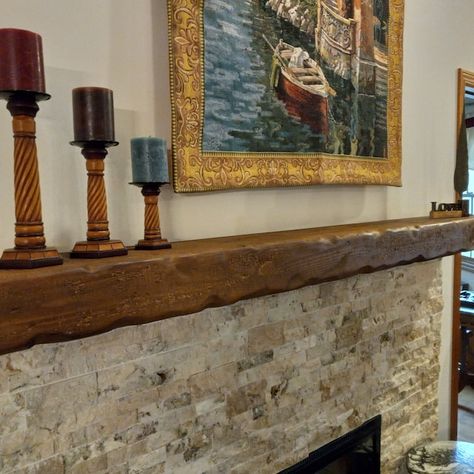 Rustic Mantel With Metal Straps Fireplace Mantel Mantle With Iron Rivet Bands Floating Barn Wood Barn Beam Custom Lengths - Etsy Barn Wood Mantle, Mantle Beam, Beam Fireplace, Reclaimed Wood Mantel, Reclaimed Beams, Wood Mantle, Wood Mantel, Rustic Mantel, Mantel Design