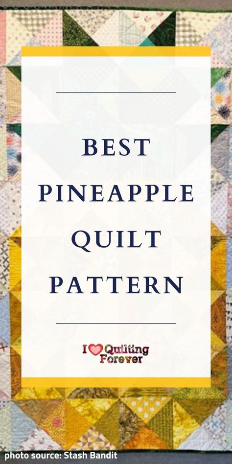 We have gathered Pineapple Quilt Tutorial in different versions. Click our link to know more. 400+ Free Quilt Patterns for Beginner & Expert. All Quilters can get inspired! Pineapple Log Cabin Quilt Pattern, Free Pineapple Quilt Pattern, Pineapple Block Quilts Ideas, Pineapple Blossom Quilt Pattern, Pineapple Block Quilt Pattern, Pineapple Quilt Block Pattern Free, Pineapple Quilt Pattern Free, Pineapple Blossom Quilt Pattern Free, Hawaiian Quilt Patterns Free