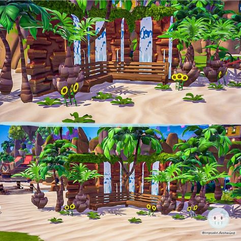 Beach Resting Area 🌴 I just got these 2 amazing items at once and I though it would be amazing to build a resting area on the beach 😍.… | Instagram