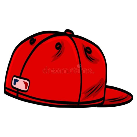 Baseball Cap Sketch, Graffiti Clothing, Hat Illustration, Black Spades, Abstract Animal Art, Art Outfits, Sport Illustration, Reds Baseball, Red Cap