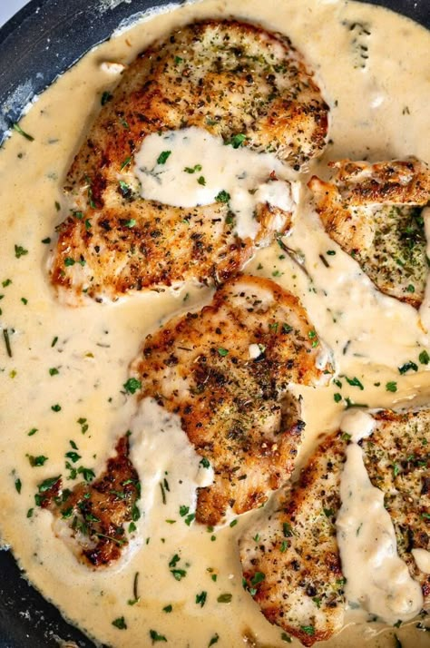 Easy One-Pan Boursin Chicken – Tastilly Boursin Cheese Stuffed Chicken, Easy Boursin Chicken, Boursin Chicken Casserole, One Pan Boursin Chicken, Borison Cheese Dinners, Boursin Chicken Crockpot, Britscookin Recipes, Boursin Chicken Baked, Chicken With Boursin Cheese Recipes