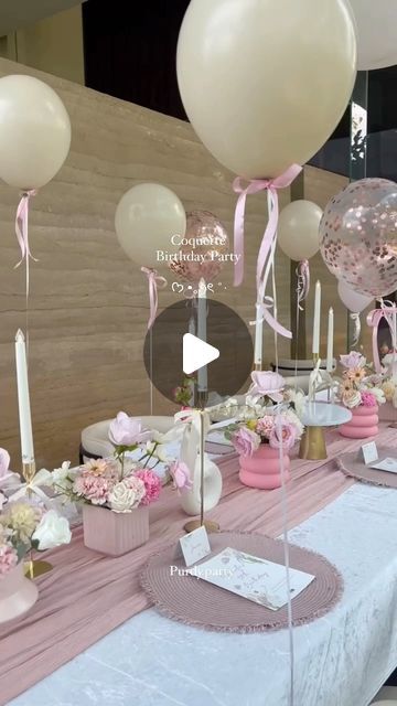 Purdy.party on Instagram: "Michelle’s 30th Birthday🌸🎀" 30th Birthday Ideas For Women Decoration, 31 Birthday Ideas For Her, 30th Bday Ideas For Women, 30th Birthday Party Themes For Women, 30th Birthday Ideas For Women Themes, 30th Birthday Gift Baskets, 30th Birthday Party Themes, 30 Birthday Party, 30th Birthday Ideas For Women