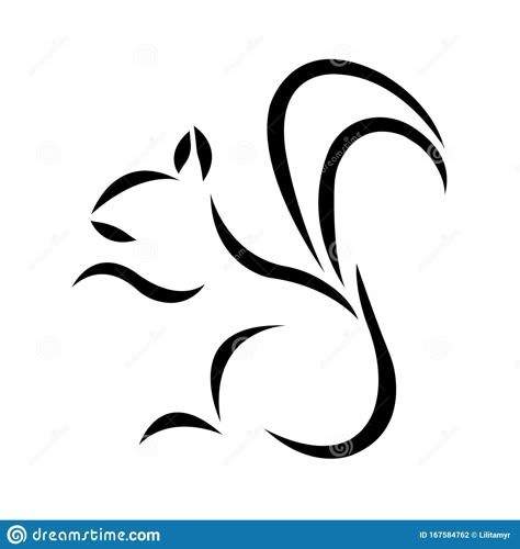 Squirrel Clipart Black And White, Squirrel Outline Tattoo, Animal Line Drawings Simple, Squirrel Tattoo Simple, Squirrel Outline, Squirrel Tattoos, Acorn Tattoo, Squirrel Silhouette, Wildlife Drawings