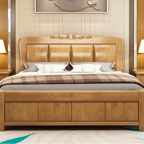 Luxury wooden bed