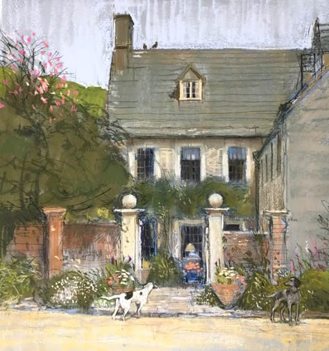 On Location | Felicity House Artist Felicity House, Helen Warlow, Colored Pencil Drawing Techniques, Pencil Drawing Techniques, Pastel Inspiration, September Song, Pretty Pottery, Colourful Artwork, Early Riser