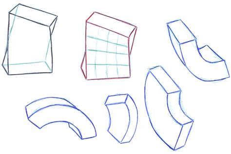 https://www.practicedrawingthis.com/pinterest/ 3d Shape Drawing Practice, Twisted Cube Drawing, Form Drawings 3d Shapes, How To Draw 3d Shapes, 3d Shapes Perspectives, Shapes Drawing, Cube Practice Drawing, Drawing Fundamentals Shape, Basic Shapes Design