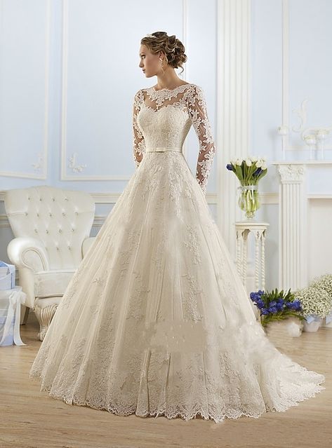 Wedding Dress Uk, Formal Wedding Dresses, Jeweled Wedding Dress, Cheap Wedding Dresses Online, Bridal Dresses Lace, Wedding Dress Fabrics, Lace Bridal Gown, Formal Dresses For Weddings, Sleeve Wedding Dress