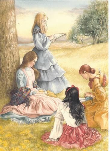 together... Little Women Art, Little Woman, Louisa May Alcott, Woman Illustration, Make Believe, Anne With An E, Little Women, Anne Of Green, Good Wife