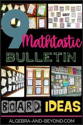 Learn Technology, Middle School Bulletin Boards, Algebra Classroom, High School Math Classroom, Math Bulletin Boards, First Classroom, Math Classroom Decorations, High School Math Teacher, Classroom Decor High School