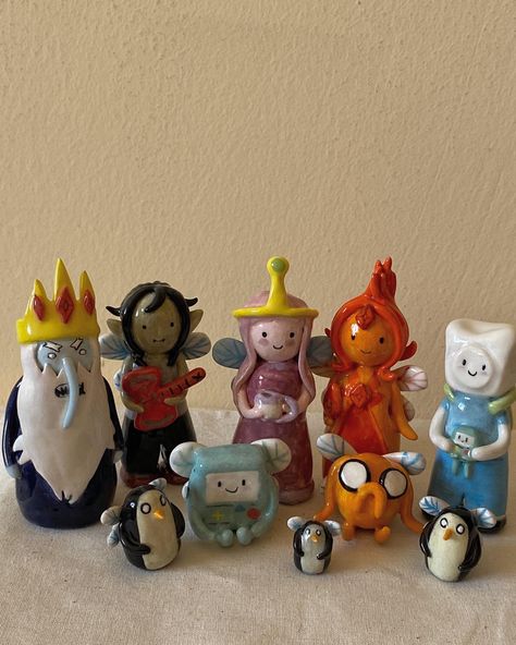 Adventure Time Air Dry Clay, Adventure Time Figures, Adventure Time Clay Figures, Adventure Time Sculpture, Adventure Time Polymer Clay, Adventure Time Clay Ideas, Adventure Time Pottery, Adventure Time Clay Art, Adventure Time Ceramics