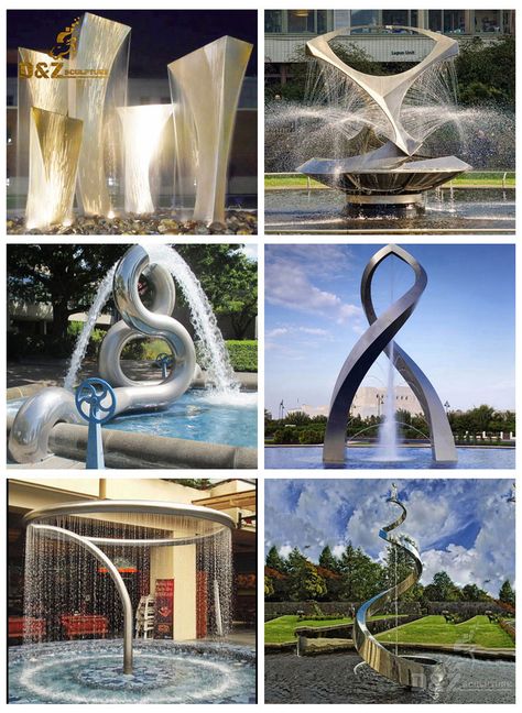 Extra large modern outdoor fountains Plant Fountain, Animal Fountain, Wall Fountain Outdoor, Modern Outdoor Fountains, Fountain Art, Large Outdoor Fountains, Outdoor Water Fountains, Fountain Park, Fountain Outdoor