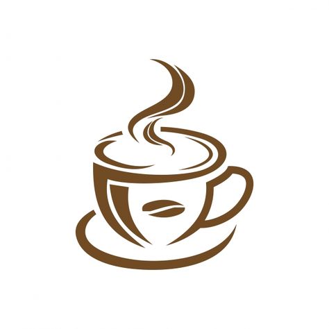 Kopi Starbucks, Coffee Symbol, Cafe Logos, Coffee Cup Drawing, Coffee Logo Design, Logo Design Coffee, Coffee Shop Logo Design, Tea Logo, Cake Cafe