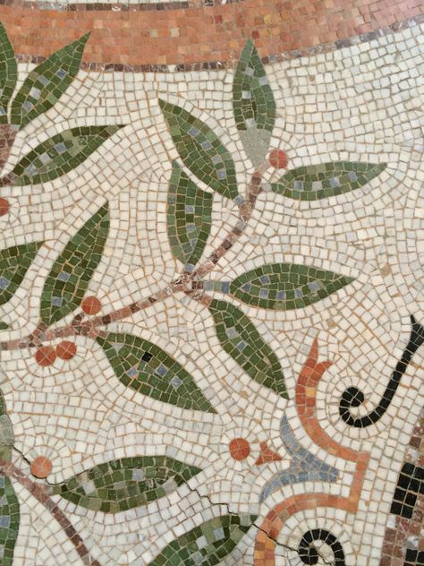 Art Nouveau Mosaic Floor, Mosaic Entryway Floor, Mosaic Entryway, Olive Tree Garden, Olive Pot, Spanish Mosaic, Pool Palm Trees, Tile Entryway, Hotel Particulier Paris