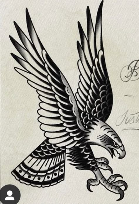 Black Trad Tattoo, Traditional Tattoo Black And Grey, Bald Eagle Tattoos, Traditional Tattoo Woman, Traditional Eagle Tattoo, Traditional Tattoo Drawings, Horus Tattoo, Gothic Tattoos, Hawk Tattoo