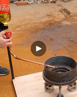 3.3M views · 6.8K reactions | DIY Oil Heater | DIY Oil Heater | By Science, Tech and Universe | Facebook Waste Oil Heater, Outdoor Cooking Stove, Oil Stove, Diy Heater, Small Yard Landscaping, Oil Heater, Meaningful Photos, Stove Heater, Outdoor Stove