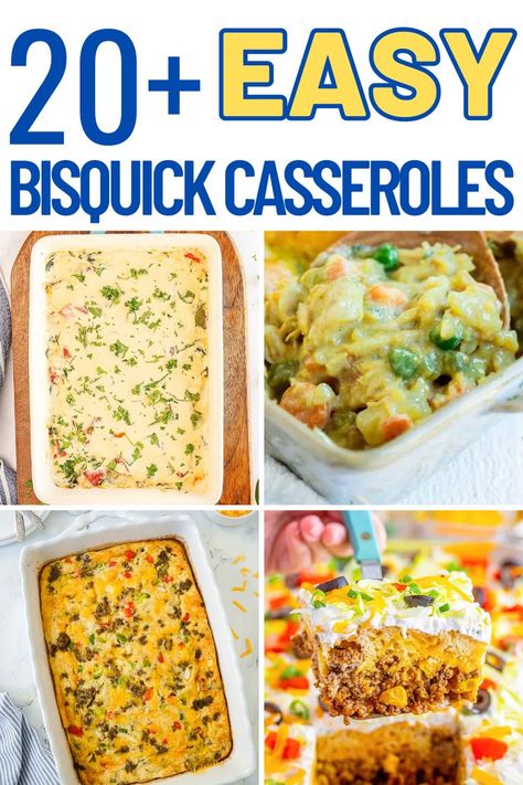 Bisquick Dinner Casserole recipes Bisquick Supper Recipes, Recipes With Bisquick Desserts, Bisquick Impossible Recipes, Sweet Bisquick Recipes, Betty Crocker Bisquick Recipes, Bisquick Recipes Hamburger, Easy Bisquick Dinner Recipes, Dinner Recipes With Bisquick, Hamburger Casserole With Bisquick