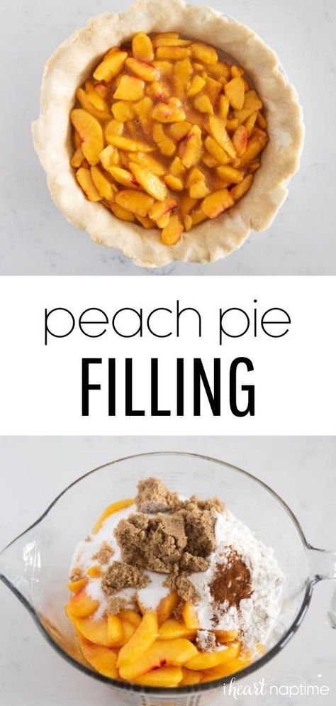 Easy Peach Pie Filling, Peach Pie Recipes Easy, Peach Pie Filling Recipes, Easy Fruit Pie, Easy Peach Pie, Fruit Pie Recipe, Fresh Peach Pie, Fruit Pie Filling, Peach Pie Recipes