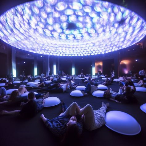 meditation room, immersive group experience, digital sun Immersive Exhibition Design, Immersive Experience Design, Immersive Photography, Immersive Room, Immersive Design, Immersive Exhibition, Immersive Installation, Light Fest, Experiential Art