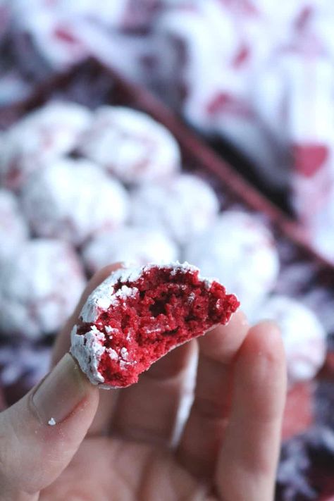 Red Velvet Gooey Butter Cookies Turkey Quinoa Meatballs, Red Velvet Color, Gooey Butter Cookies, Gooey Butter, Molten Lava Cakes, Homemade Lip Balm, Pop Of Red, Red Food Coloring, Lava Cakes