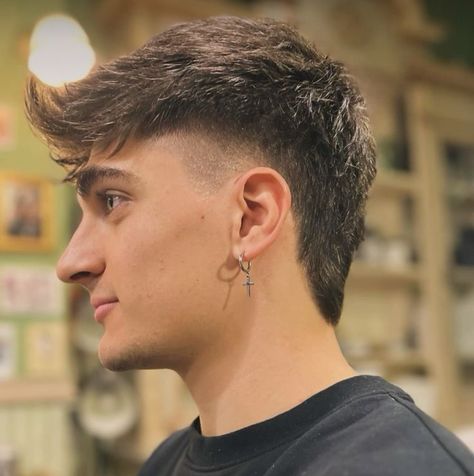 Mullet Hair Boy, Mens Modern Mullet Haircut, Short Hair Mullet Men, Boys Mullet Haircut, Toddler Mullet, Haircuts For Men Mullet, Mens Mullet Hairstyle Modern, Short Mullet Haircut, Short Mullet Mens