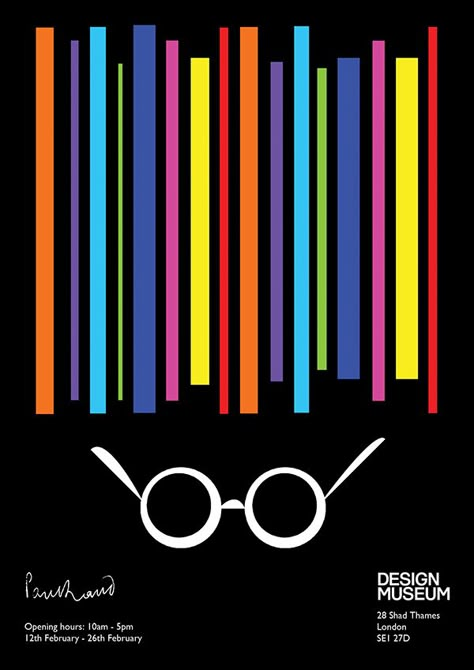 Design Heros 'Paul Rand' on Behance Paul Rand Logos, Logos Color, Graphic Design History, Graphic Design Collection, New York School, Paul Rand, Museum Poster, Graph Design, Design Movements