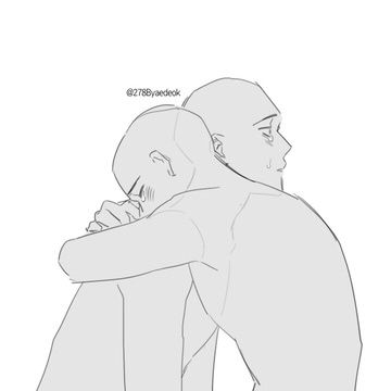 Hugging Drawing, Couple Poses Reference, Drawing Bases, Body Reference Drawing, Body Pose Drawing, 캐릭터 드로잉, Drawing Refs, Pose Ref, Dessin Adorable