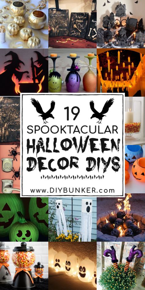 Halloween Craft Ideas, Halloween Decor Diy, Dollar Store Halloween, Fun Halloween Crafts, Easy Halloween Decorations, Diy Halloween Decor, Halloween Crafts Decorations, Diy Halloween Projects, Halloween Activities For Kids