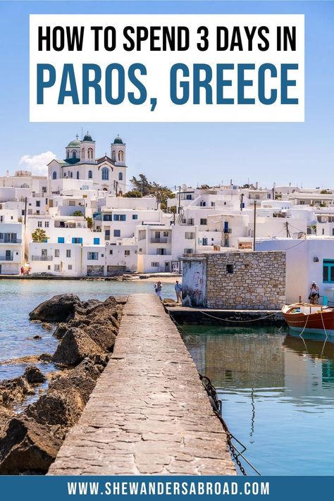 Get the most out of spending 3 days in Paros. This 3 day Paros itinerary includes all the best things to do on the island & many practical planning tips. | Paros Greece travel guide | Paros Greece travel tips | What to do on Paros Greece aesthetic | Paros Greece itinerary | Things to do in Paros Greece beaches | Paros Greece photography | Greek summer | Paros Greece Naousa | Paros Greece restaurants | Paros island Greece | Best Greek islands | Paros Greece Instagram spots What To Do In Paros Greece, Things To Do In Paros Greece, Paros Greece Itinerary, Paros Greece Aesthetic, Greece Beaches, Greece Travel Tips, Greece Instagram, Greek Islands Vacation, Greek Islands To Visit