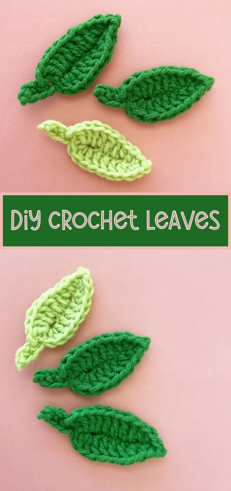 Small Leaf Crochet Pattern Tiny Leaf Crochet Pattern, Crochet Leaves Diagram, Crochet Tiny Leaf Free Pattern, Crochet Tiny Leaves, Tiny Crochet Leaf, Crochet Sunflower Leaf Free Pattern, Crochet Leaf Crown, Small Leaf Crochet, Small Crochet Leaves