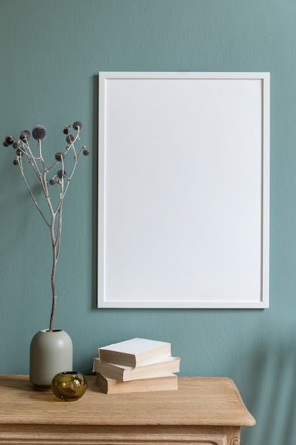 Premium Photo | Mock up poster frame in modern interior background, scandinavian style, 3d render, 3d illustration Eucalyptus Color, Photo Frame Style, Mock Up Poster Frame, Frame Mockup Free, Home Decor Diy Ideas, Mock Up Poster, Interior Background, Drawing Room Interior, Diy Gallery Wall