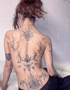 Backpiece Tattoo, Torso Tattoos, Sigil Tattoo, Zodiac Tattoos, Twitter Artist, 1 Tattoo, Back Tattoo Women, Spine Tattoos, Dream Tattoos