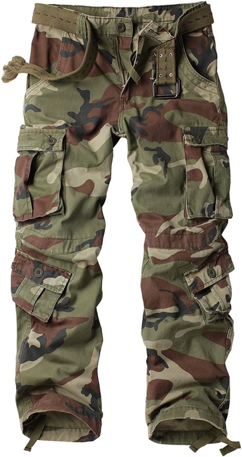 Cargo Pants Camo, Casual Work Pants, Camouflage Cargo Pants, Mens Work Pants, Casual Cargo Pants, Military Pants, Army Camo, Camo Cargo Pants, Military Combat