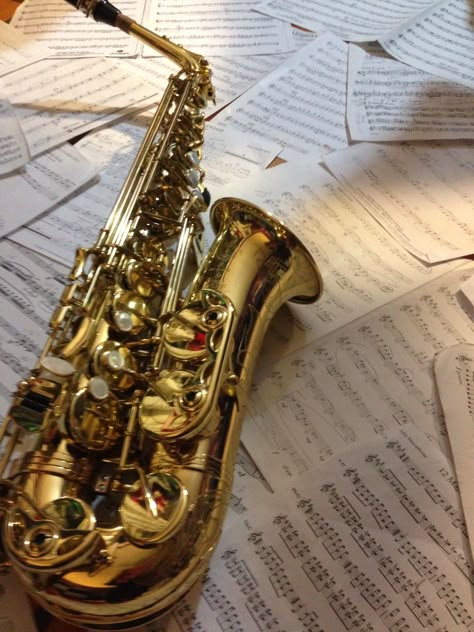 Alto Sax Aesthetic, Saxophone Aesthetic Vintage, Saxophone Aesthetic, Aesthetic Saxophone Pictures, Jazz Saxophone Aesthetic, Tenor Saxophone Aesthetic, Jazz Aesthetic, Horn Instruments, Jazz Instruments