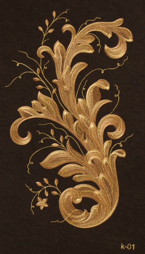 Filigree Embroidery, Baroque Embroidery, Baroque Motifs, Jewel Drawing, Heraldry Design, Paris Patterns, Gold Work Embroidery, Golden Embroidery, Baroque Pattern