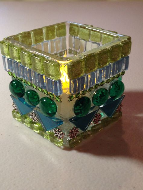 Mosaic Candle Holders Diy, Stained Glass Tea Light Holder, Mosaic Tealight Holder, Fused Glass Tea Light Holder, Mandala Tealight Holder, Stained Glass Lotus Flower Candle Holder, Mosaic Candle Holders, Mosaic Bottles, Stained Glass Candle Holders